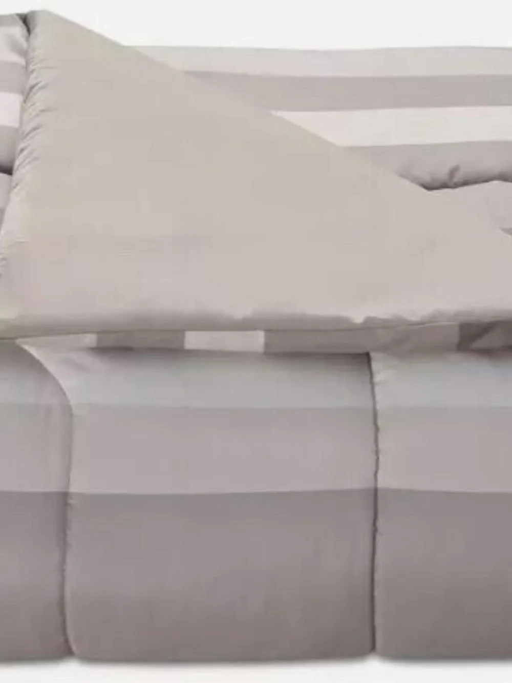 Fairfield Square Collection Taupe Austin Stripe/Solid 8 Pc King Comforter Set